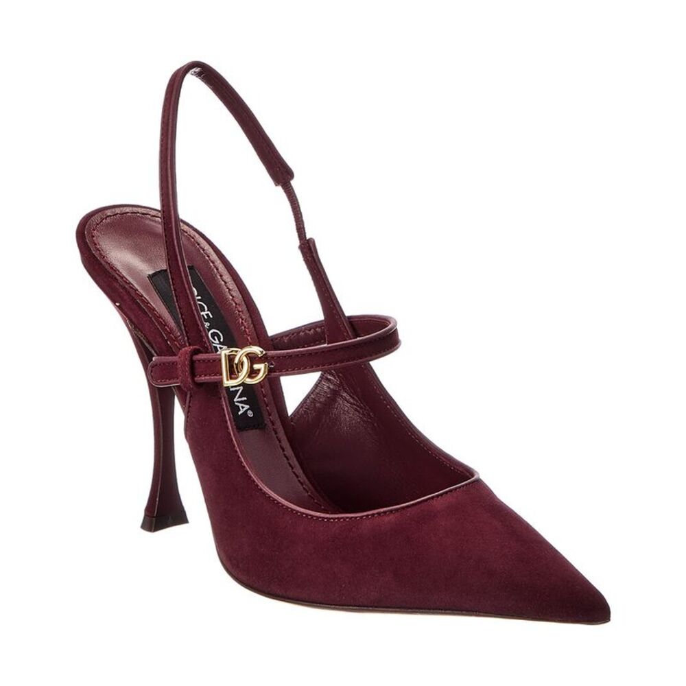 Dolce & Gabbana Suede Slingback Pump, Red